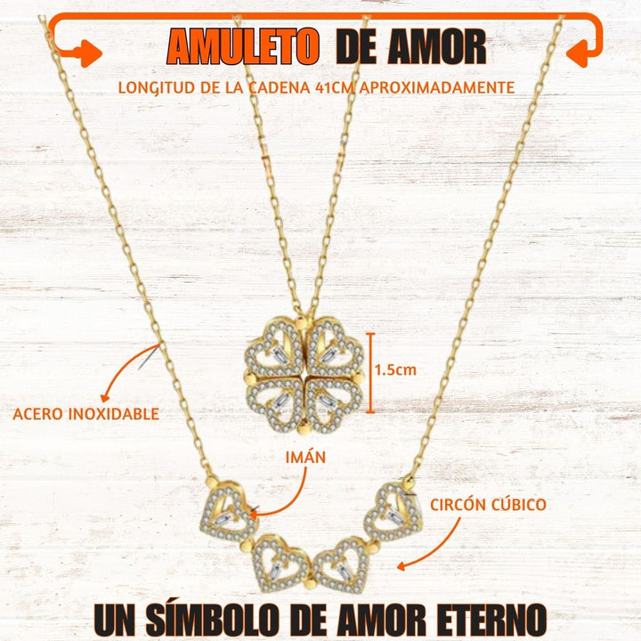 Collar Corazon Amuleto de Amor