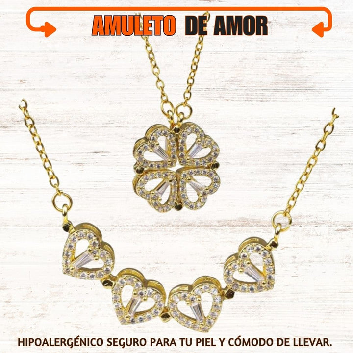 Collar Corazon Amuleto de Amor