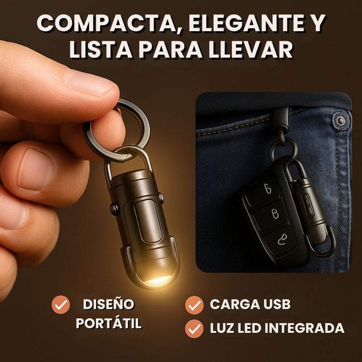 MiniFlash® - Linterna Multifuncional 3 en 1 (Llavero+ Linterna+ PowerBank)💯🔦