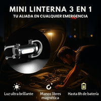 MiniFlash® - Linterna Multifuncional 3 en 1 (Llavero+ Linterna+ PowerBank)💯🔦