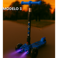 SCOOTER MÁGICO (vapor, luces LED y Bluetooth