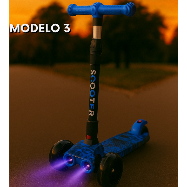 SCOOTER MÁGICO (vapor, luces LED y Bluetooth