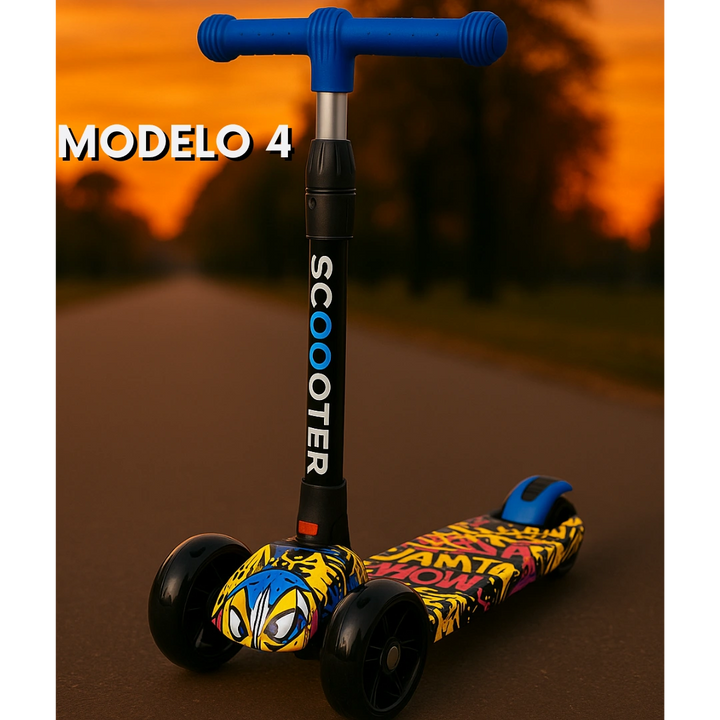 SCOOTER MÁGICO (vapor, luces LED y Bluetooth