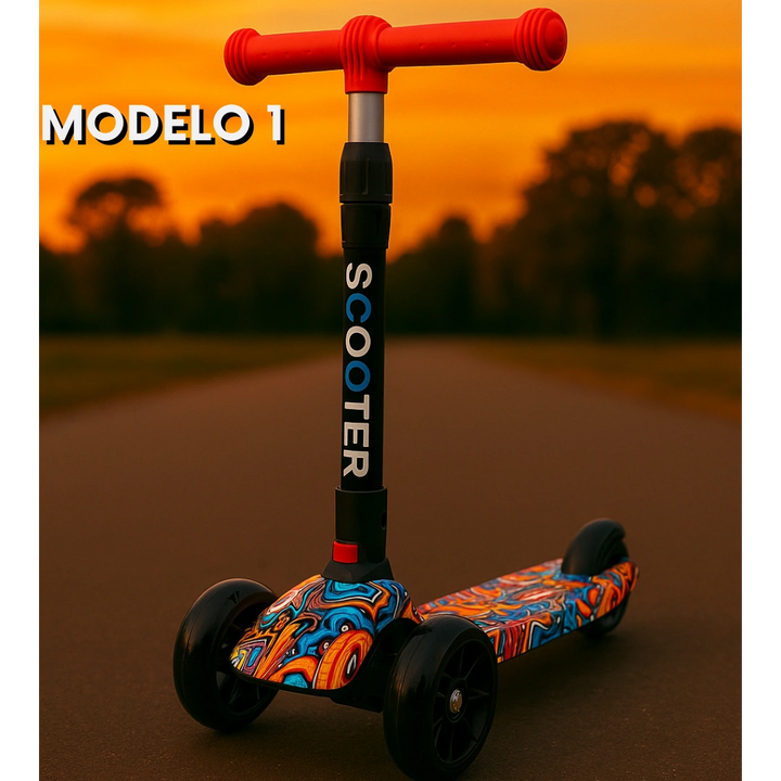 SCOOTER MÁGICO (vapor, luces LED y Bluetooth