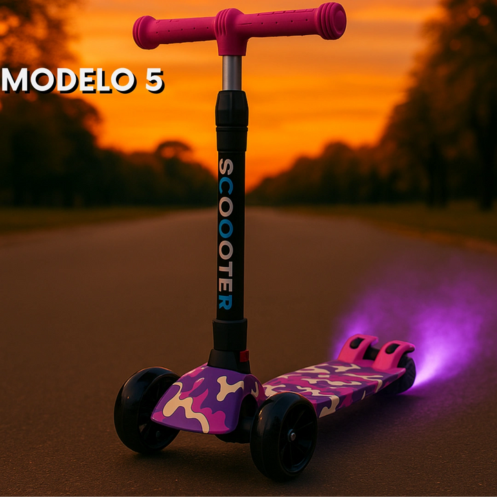 SCOOTER MÁGICO (vapor, luces LED y Bluetooth