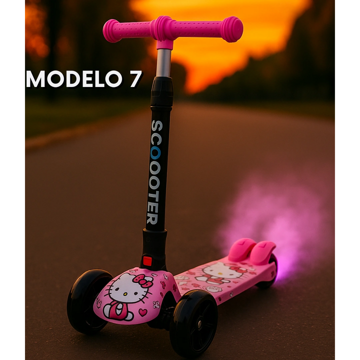 SCOOTER MÁGICO (vapor, luces LED y Bluetooth