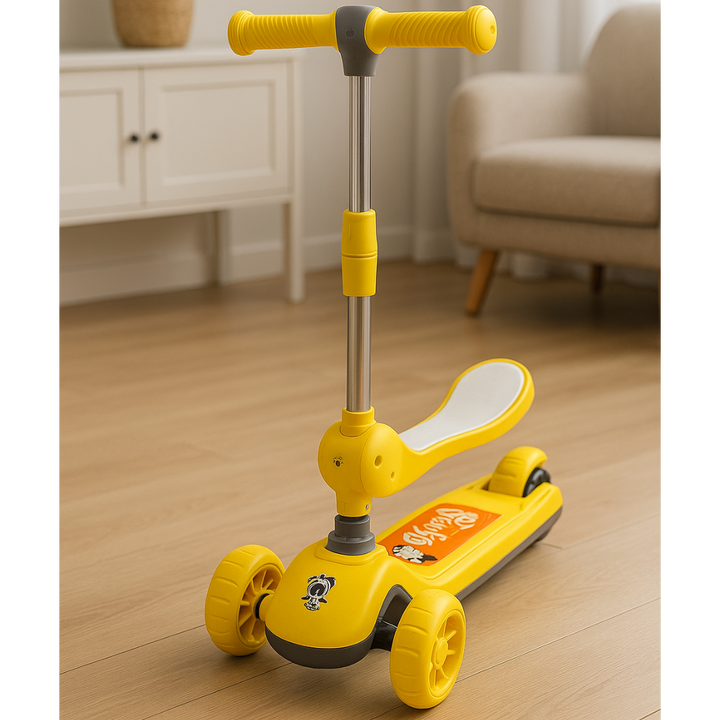 Scooter 3 en 1 (PATINETA + MONOPATIN + SILLA )  + luces en sus ruedas🛴😊