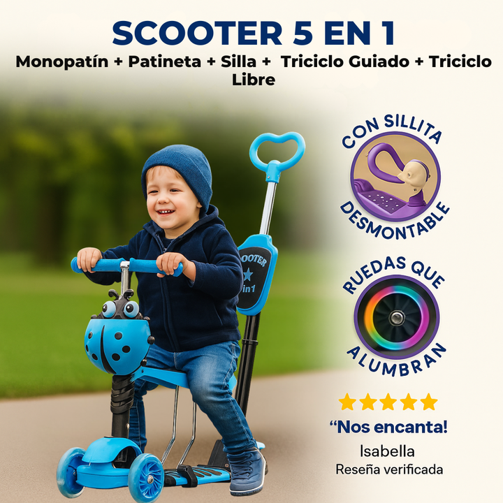 Scooter 5 en 1🛴😄
