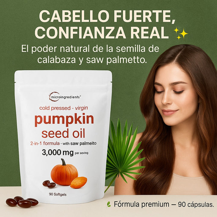 Capsulas de aceite semilla de calabaza🍃✨
