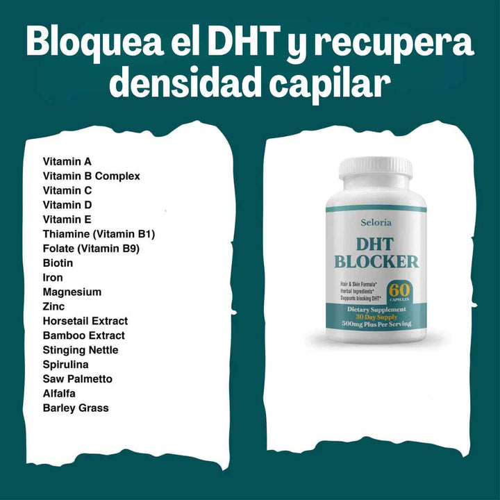 DHT Blocker Anticaída Premium – Cabello Fuerte y Abundante 🧔🏻♂️